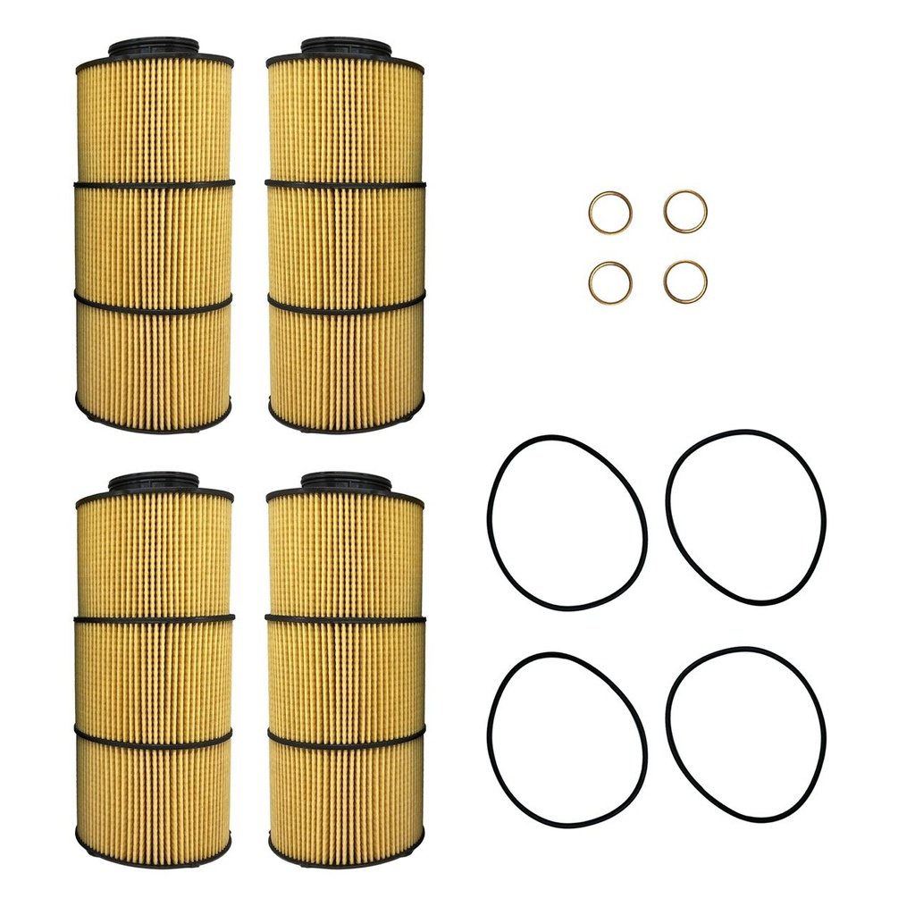 X4 DETROIT OIL FILTER ELEMENT ENERGETIC 6 GHG17 E523HD654 A4711800009 LF17800