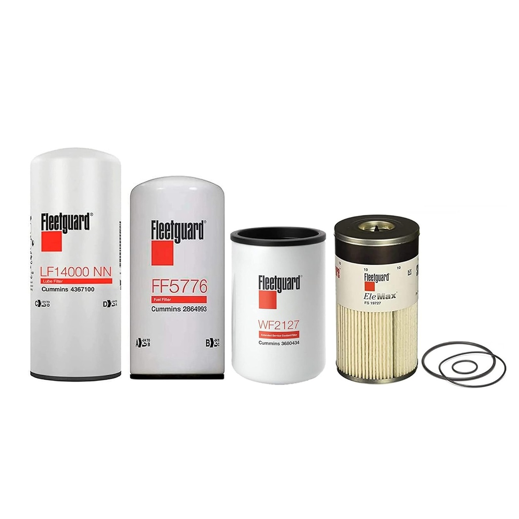 Maintenance Filters Kit For Cummins LF14000NN - FF5776 - WF2127 - FS19727