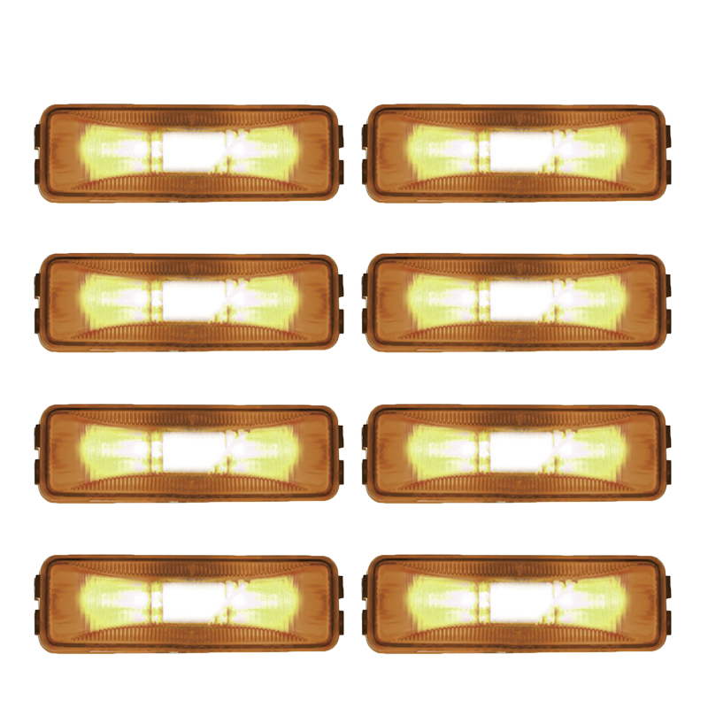 Marker Light 1-1/4in X 4in Amber 571.LG19A 46743 (Pack of 8)