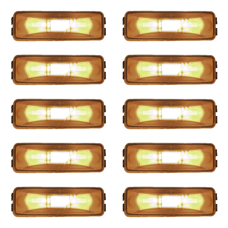 Marker Light 1-1/4in X 4in Amber 571.LG19A 46743 (Pack of 10)
