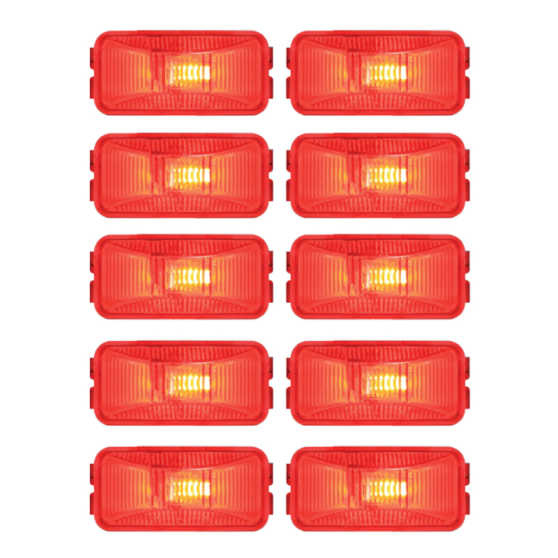 Marker Light 1-1/4in X 2-1/2in Red 571.LG15R 46412 (Pack of 10)
