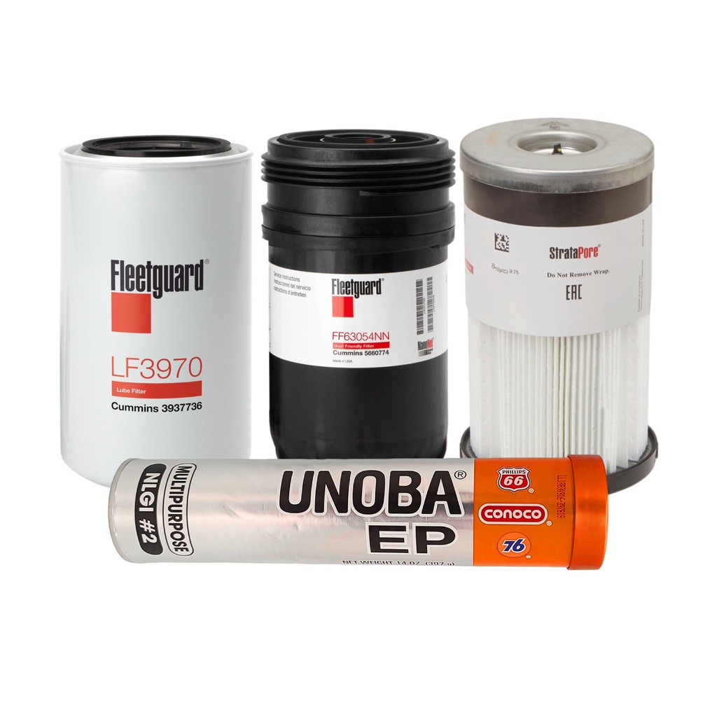 Cummins Oil Change Kit LF3970, FF63054, FS20081, FREE GREASE