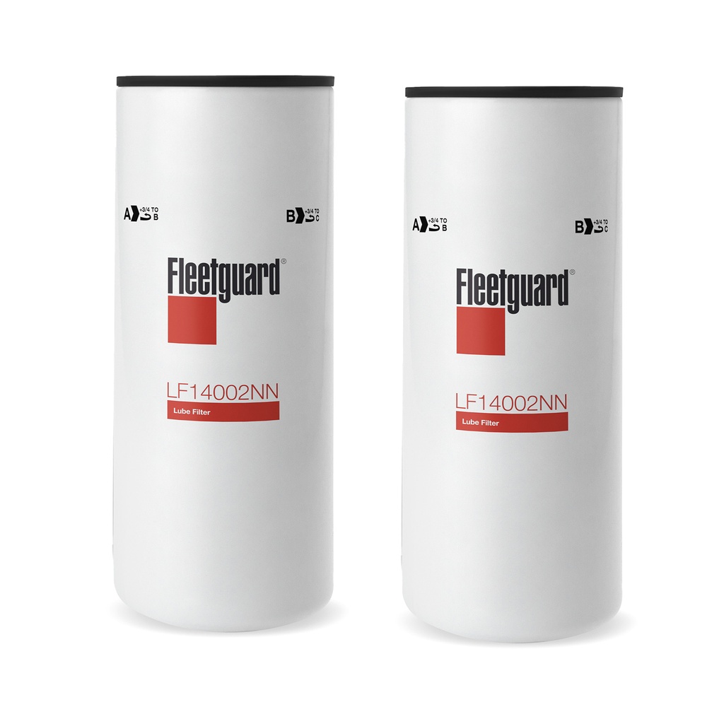 Fleetguard Lube, Spin-On LF14002NN 1220856 5297157 22497303 (Pack of 2)