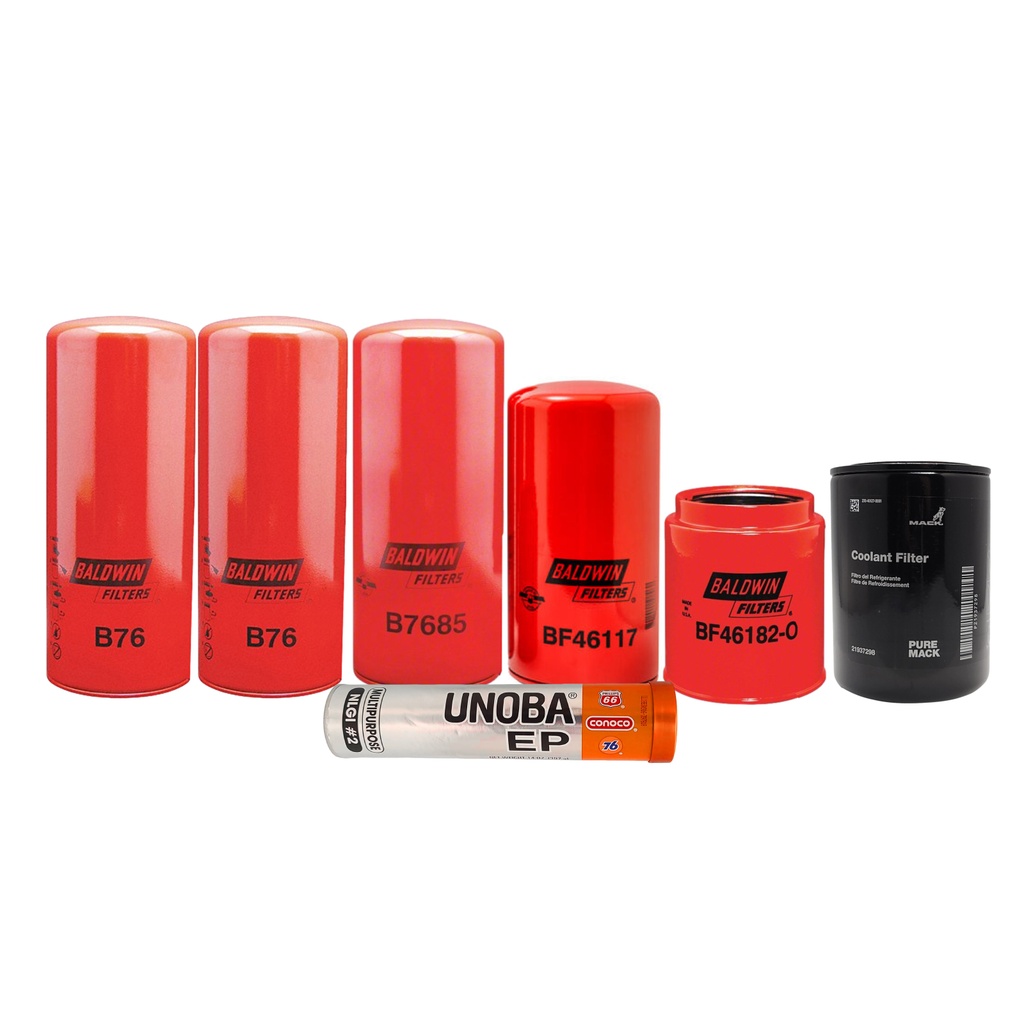 Volvo Oli Change Kit B76, B7685, BF46117, BF46182-O, 21937298, FREE GREASE