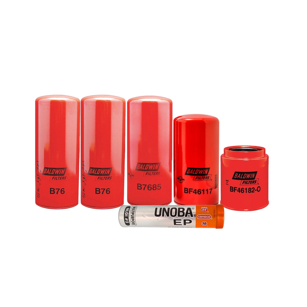 Volvo Oli Change Kit B76, B7685, BF46117, BF46182-O, FREE GREASE