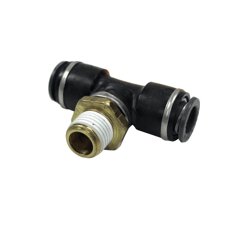 PLC Swivel Male Branch Tee 3/8 X 1/4in 177.11726B, 372PTC64, QL13726B, 016364