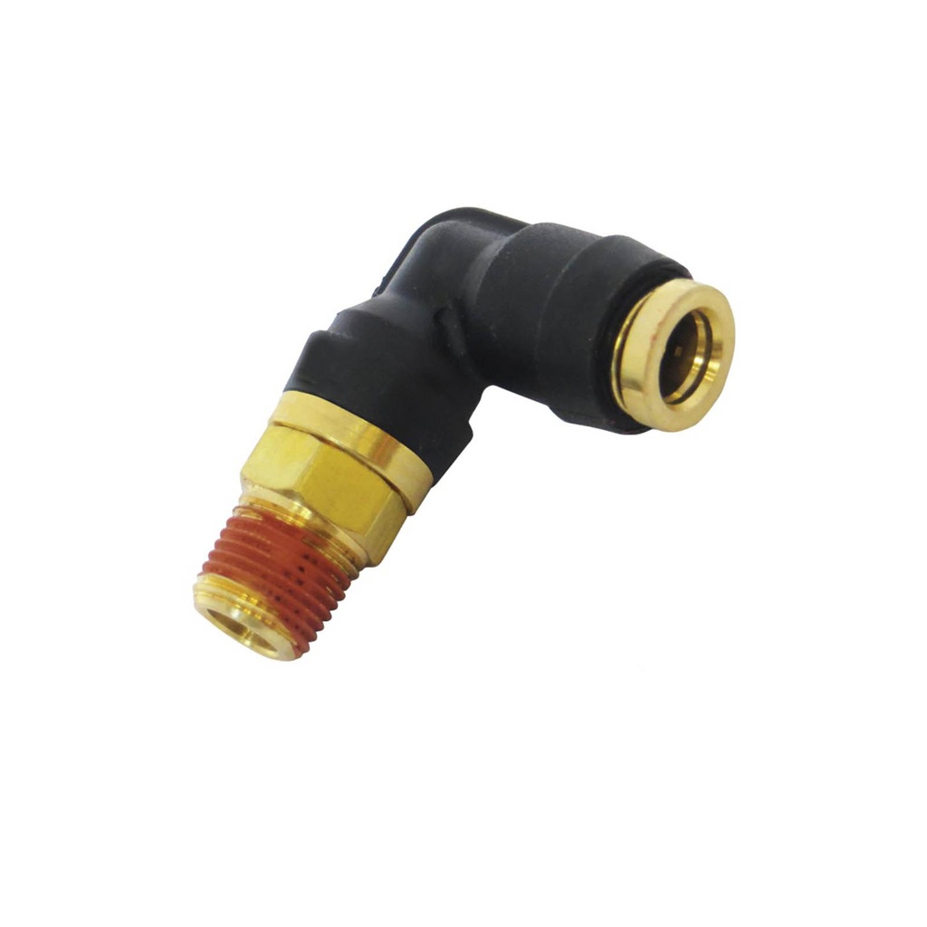 PLC Swivel Male Elbow DOT 1/4in X 1/8in 177.12C694A, 369PTC42, QL13694A, 016242