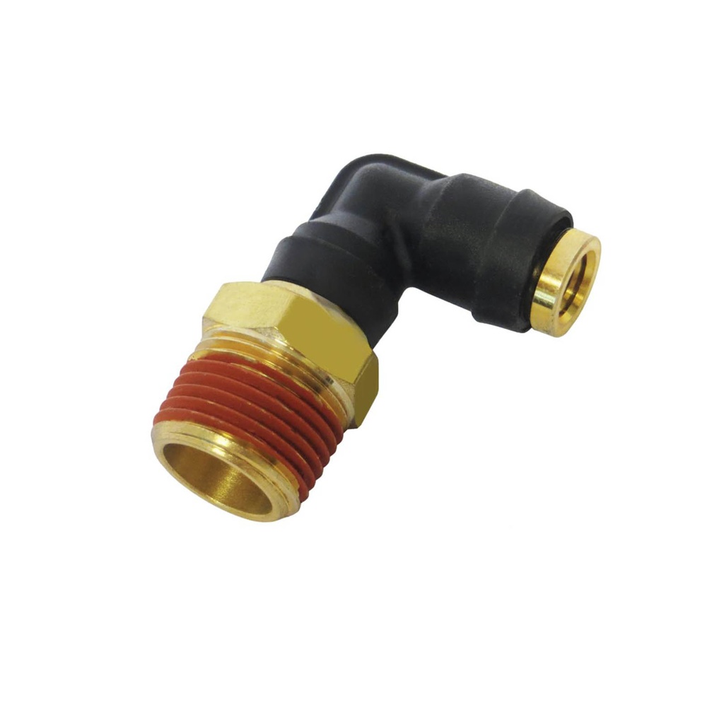 PLC Swivel Male Elbow DOT 1/4in X 3/8in 177.12C694C, 369PTC46, QL13694C, 016246
