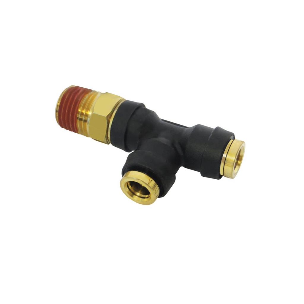 PLC SWL Male Run Tee DOT 1/4in X 1/4in 177.12C714B, 371PTC44, QL13714B, 016401