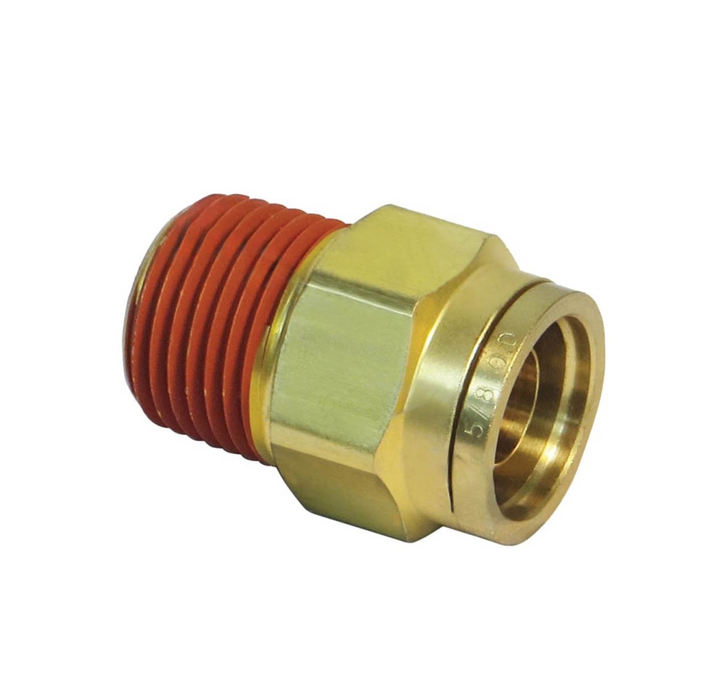 Brass PLC Male Connector 5/8 X 1/2in 177.13B6810D, 1868X10, 68PMT108