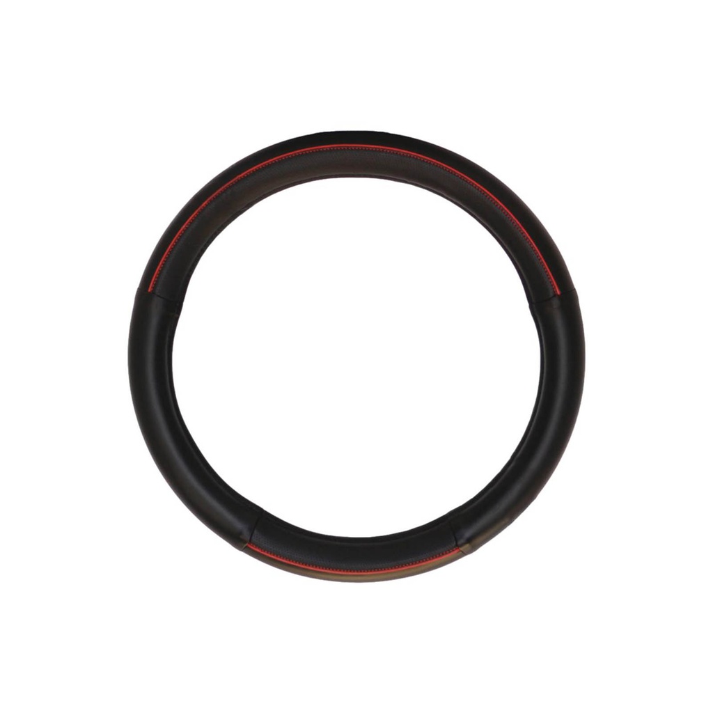 Steering Wheel Cover Black/Red 562.99009SWC-R