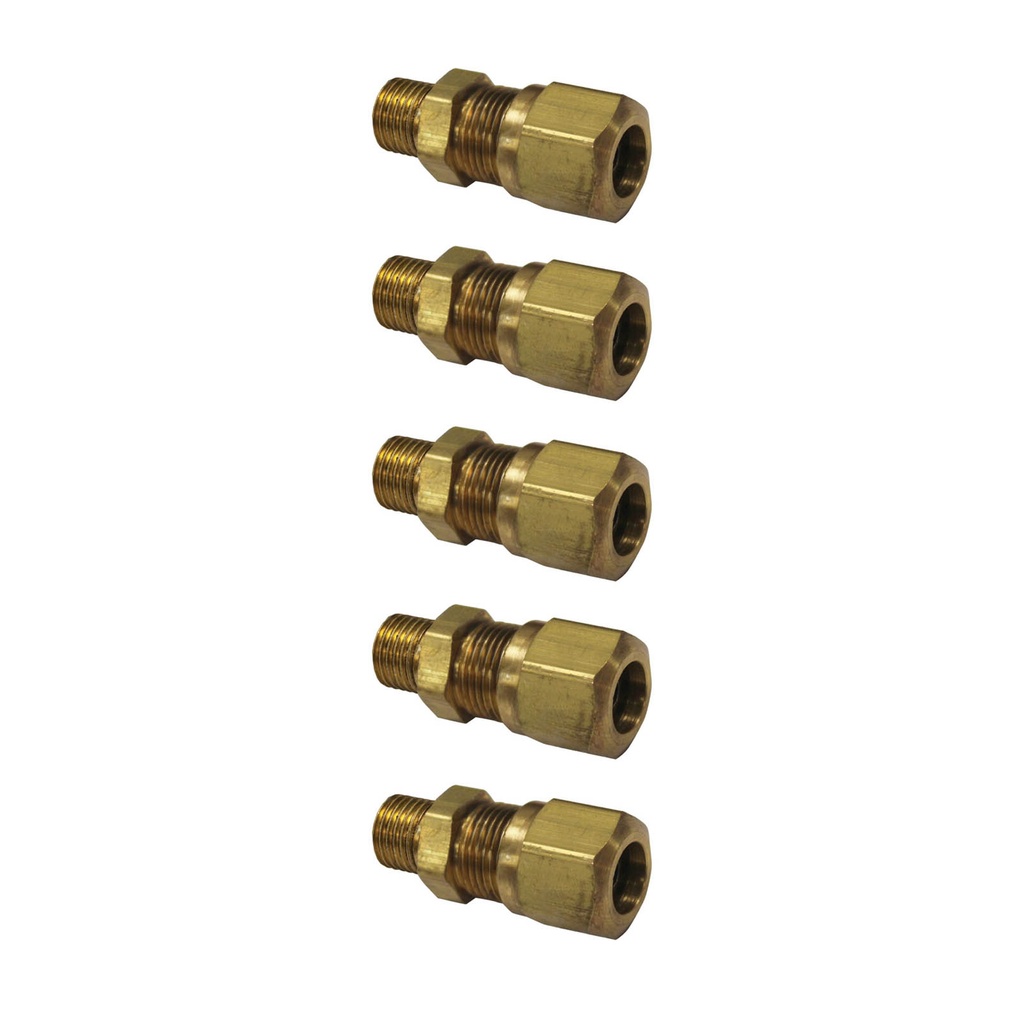 Male Connector DOT 3/8IN x 1/8NPT 177.14686A 1468X6X2, VS68NTA46, (Pack of 5)