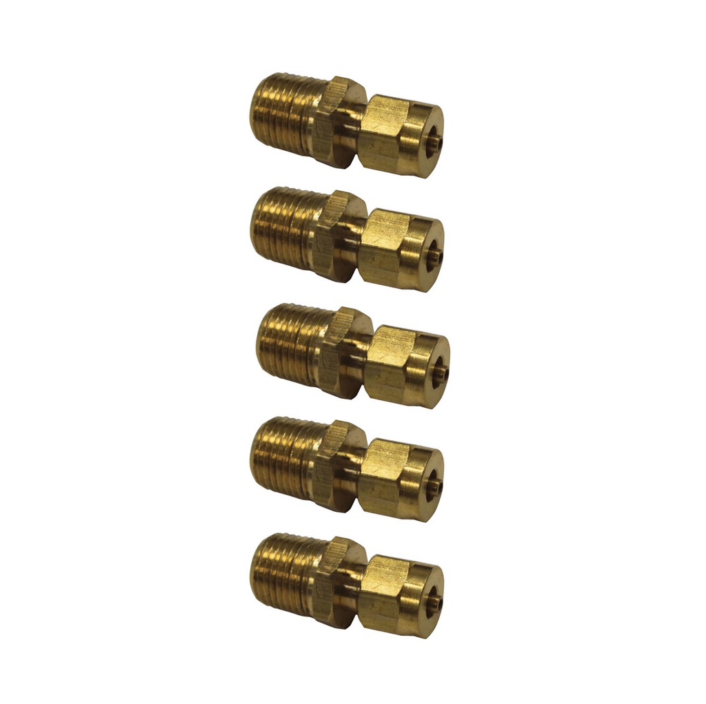 Male Connector DOT 5/32IN x 1/8NPT 177.146825A, 68TF5322, 136825A (Pack of 5)