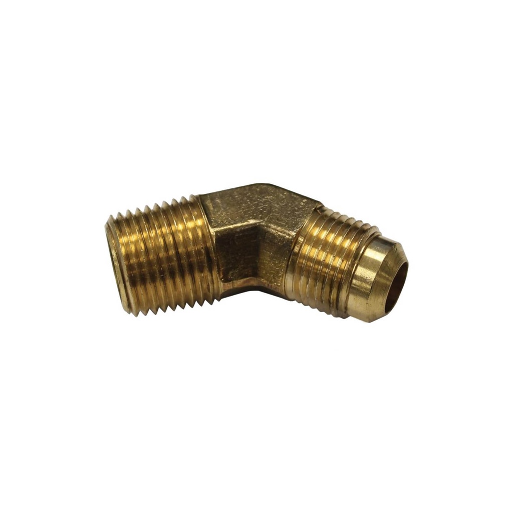 Male Elbow 45 DEG 1/2in SAE X 1/2in Pipe 177.8548D, 54X8X8, 159F88, 548D, 015988, S15988