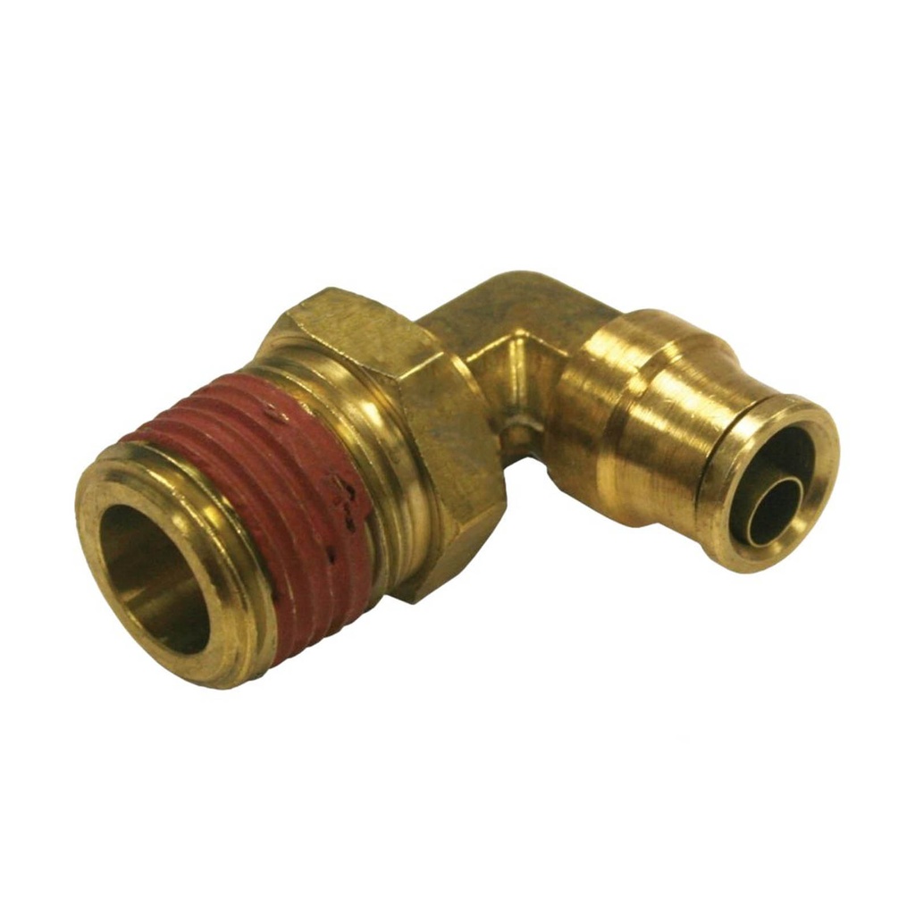 Brass PLC Male SWL Elbow 3/8 X 1/2in 177.13B696D, 1869X6X8S, 169PMT68, PL13696D