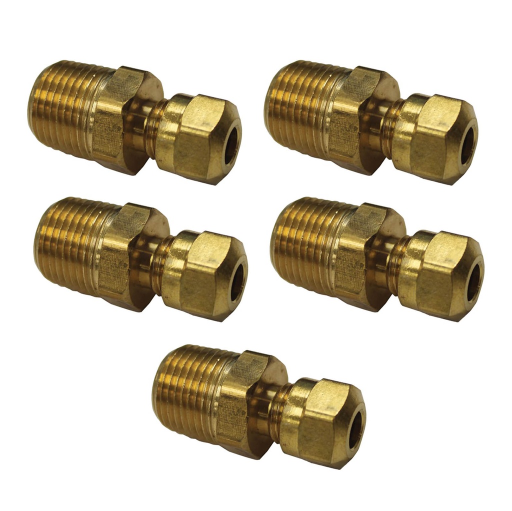 Male Connector DOT 1/4IN x 3/8NPT 177.14684C, 1468X4X6, VS68NTA46 (Pack of 5)