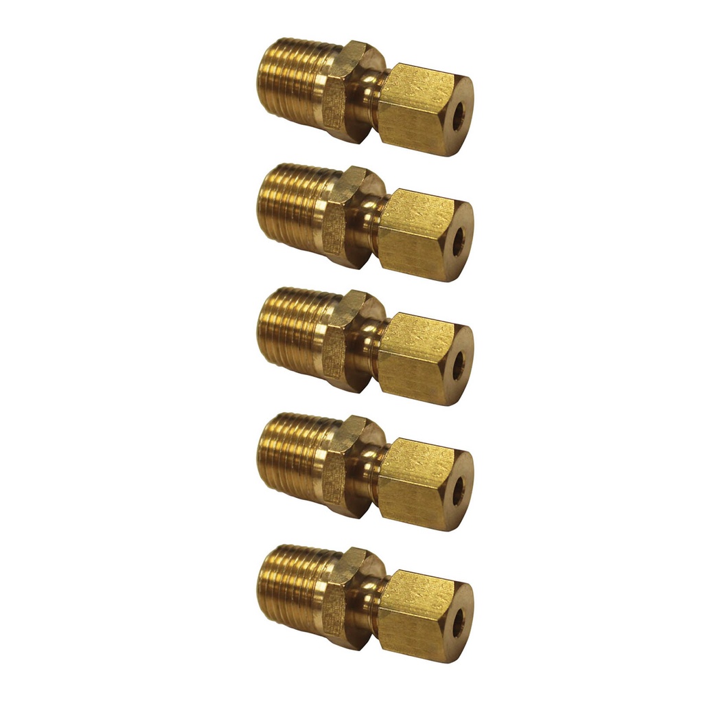 Male Connector 1/8IN x 1/8NPT 177.14682A, 68TF22, 8682A, 012022 (Pack of 5)