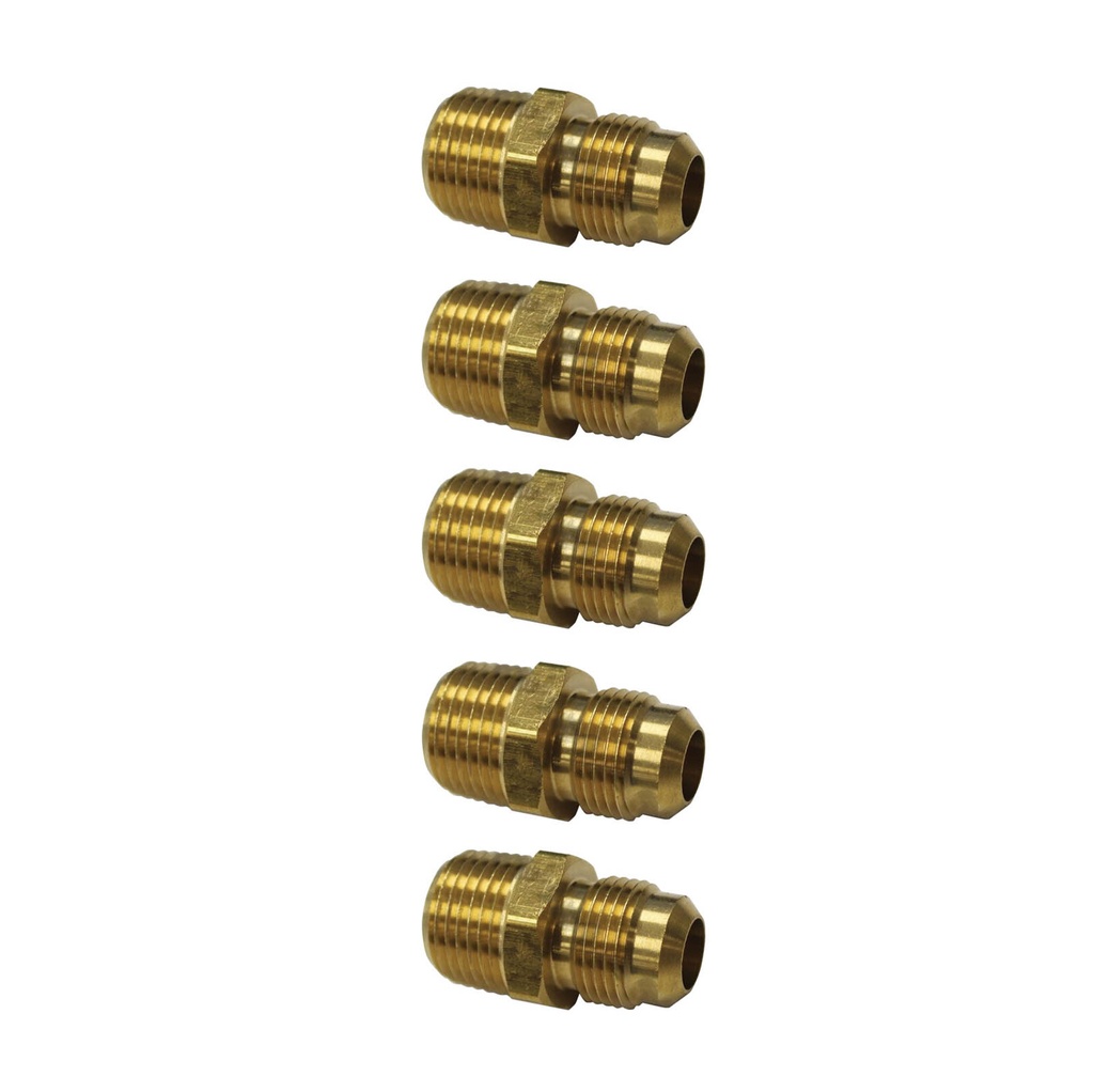 Male Connector 1/2in SAE X 1/2in Pipe 177.8488D, 48X8X8, 48F88, 488D (Pack of 5)