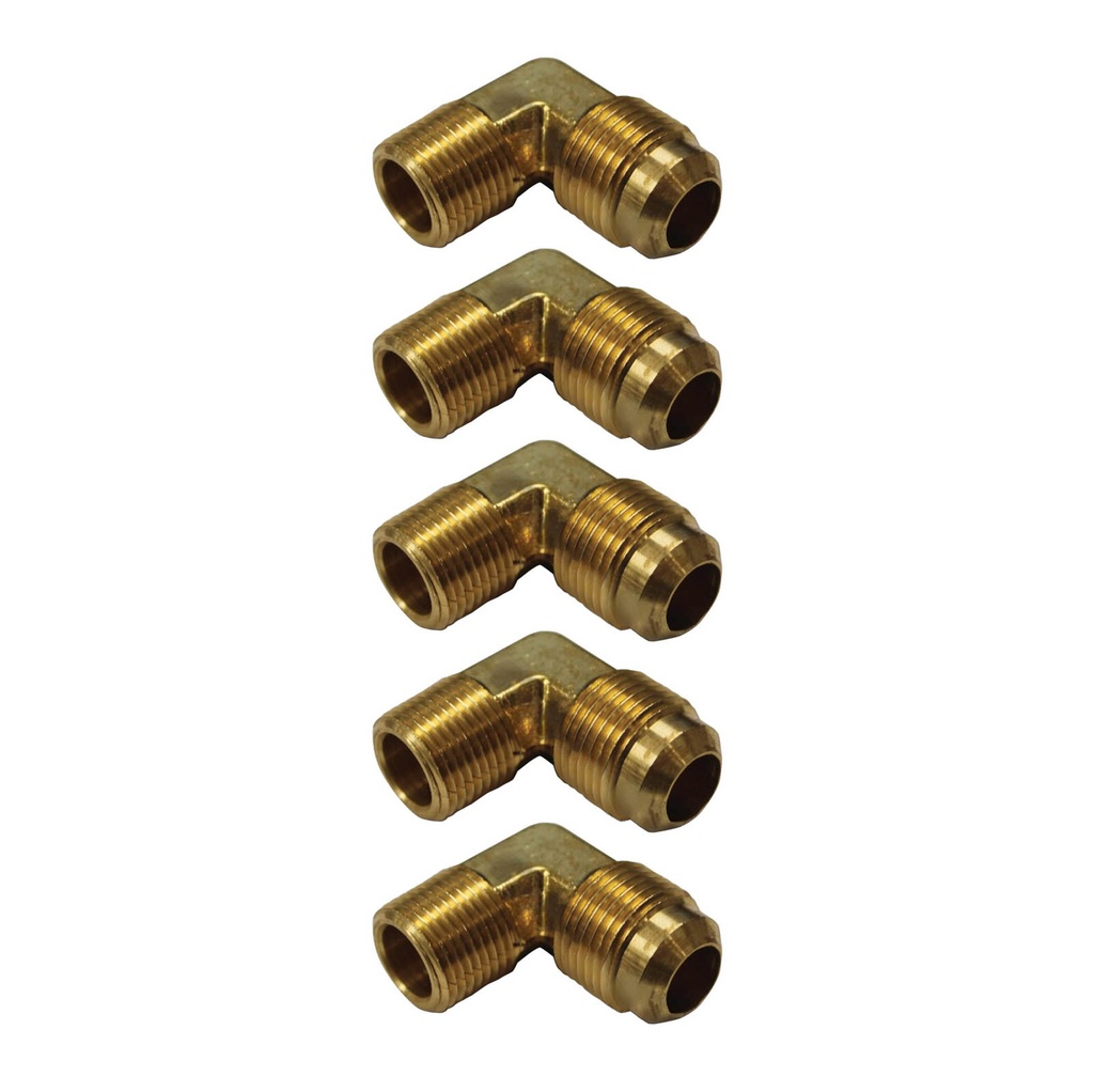 Male Elbow 1/2in SAE X 3/8in Pipe 177.8498C, 49X8, 149F86, 498C (Pack of 5)