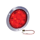 S/T/T Light LED 4in Red Stainless Flange 571.LD44R10SS-1K