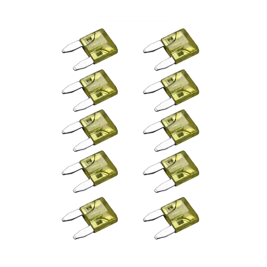 Mini Blade Fuse 20 Amp 577.AMF20, ATM20, MIN20 (Pack of 10)