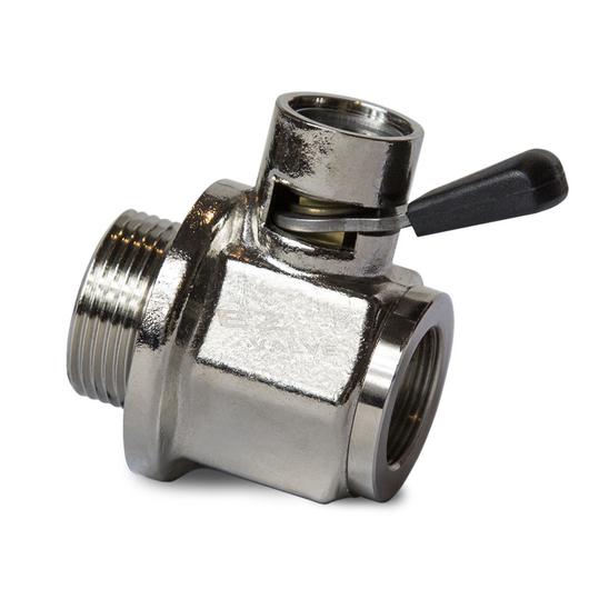 EZ-207 Silver 26mm-1.5 Thread Size Oil Drain Valve, Paccar, Mercedes