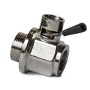 EZ-207 Silver 26mm-1.5 Thread Size Oil Drain Valve, Paccar, Mercedes