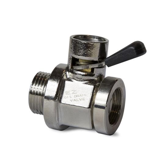 EZ (EZ-206) Silver 7/8"-14 UNF Thread Size Oil Drain Valve, Mack, Volvo