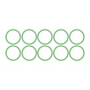 AC O-Ring No 10 HNBR Green 10pk 830.52210G-10, 0015, 16-4210, 1530487, 801203