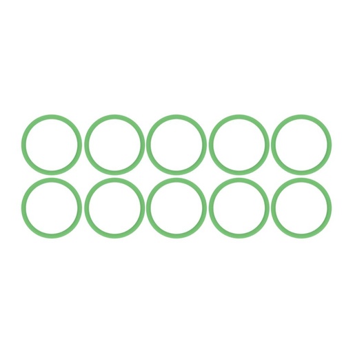 AC O-Ring No 10 HNBR Green 10pk 830.52210G-10, 0015, 16-4210, 1530487, 801203