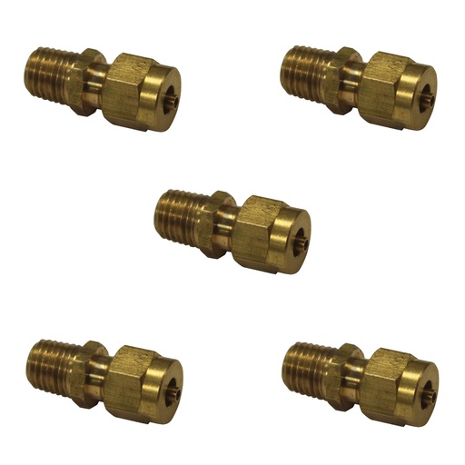 Male Connector-DOT 5/32IN x 1/16NPT 177.1468251, 68TF5321, 1368251 (Pack of 5)