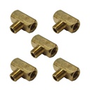 Male Branch Tee 1/4NPT 177.9106B, 3600X4, 2224P4, 106B, 016015,S2264 (Pack of 5)
