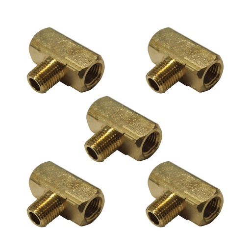 Male Branch Tee 1/4NPT 177.9106B, 3600X4, 2224P4, 106B, 016015,S2264 (Pack of 5)