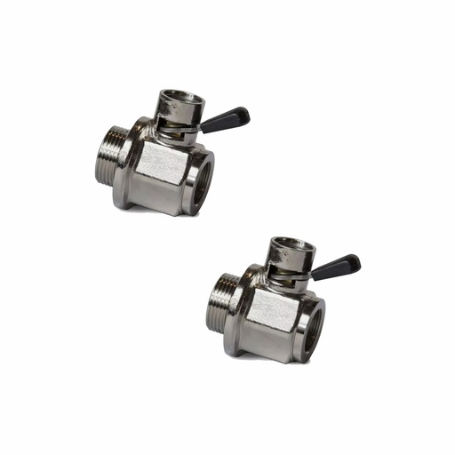 EZ-207 Silver 26mm-1.5 Thread Size Oil Drain Valve, Paccar, Mercedes (Pack of 2)