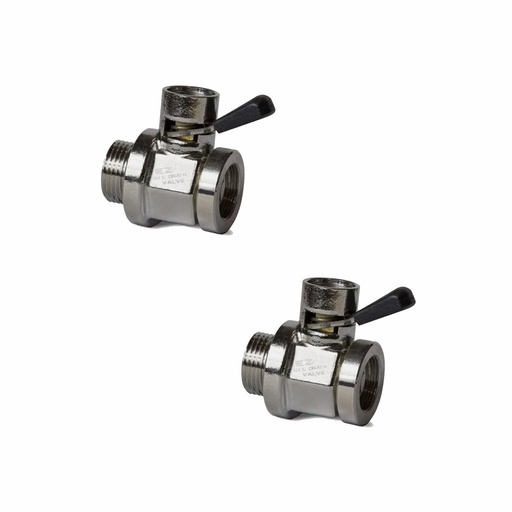 EZ-3 (20mm-1.5) Thread Size Oil Drain Valve, kenworth,peterbilt,mack (Pack of 2)