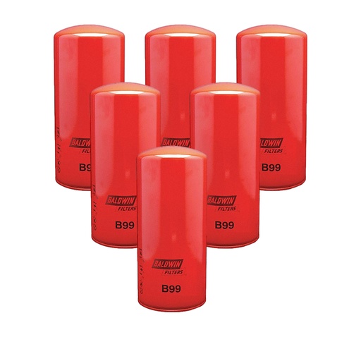 Engine Oil Filter Baldwin B99 (Pack of 6)