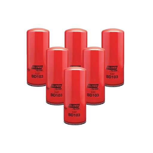 Engine Oil Filter Baldwin BD103 (Pack of 6)