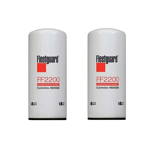 [B8-HZOT-RNKO] FleetGuard Fuel Filter FF2200 (Pack of 2)