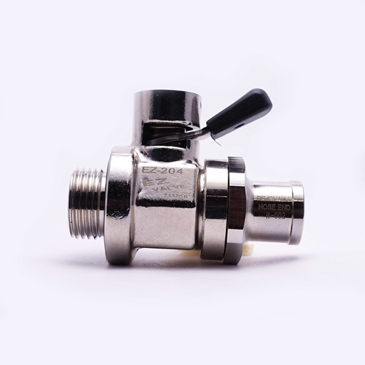 [XN-7VU5-OZSG] EZ-204(3/4"-16 UNF) Oil Drain Valve with removable Straight Hose End(H-002)Combo