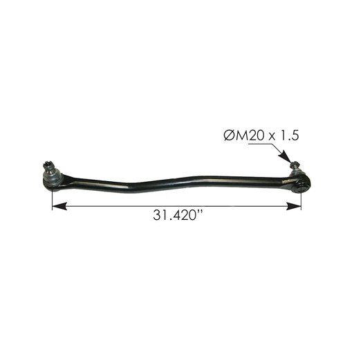 Drag Link 31.420in C to C Mack 463.DS6282,13QC521M, 25190682