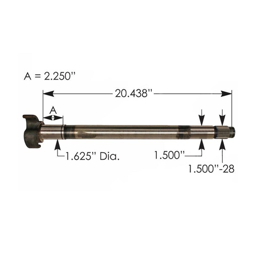 CAMSHAFT LH 123.282014.03   R607229 E9733