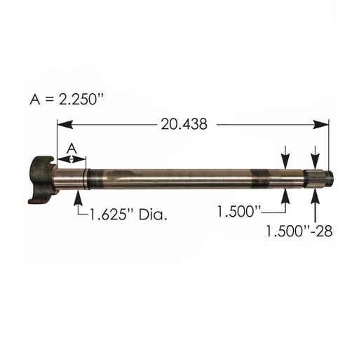 CAMSHAFT RH 123.282014.04    R607230 E9734
