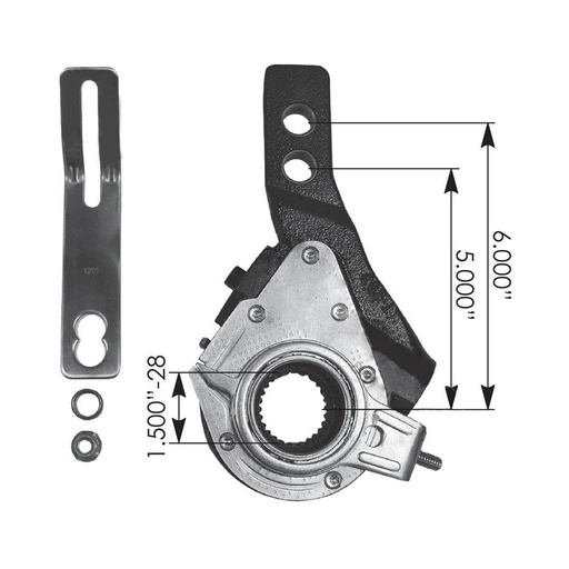 HALDEX TYPE SLACK ADJUSTER 5IN-6IN       135.2830   	40910732