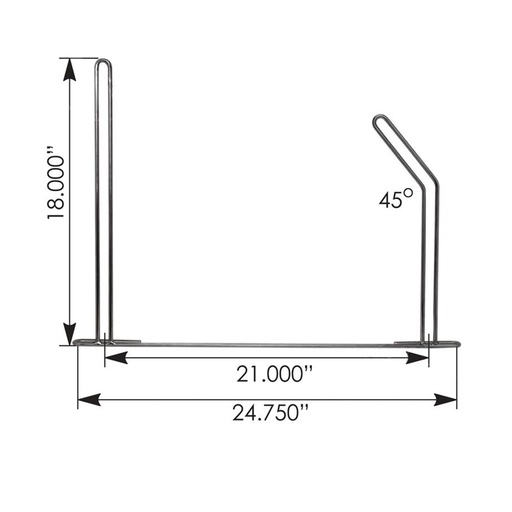 [Q8-32BC-KTHH] Anti-Sail Bracket Chrome RH  562.807R 10456R