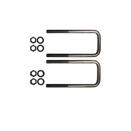 [8M-B3G5-ZMKB] U Bolt Kit Square 3/4in X 4in X 9-7/8in   AUBK8254-097   680-322-06-25