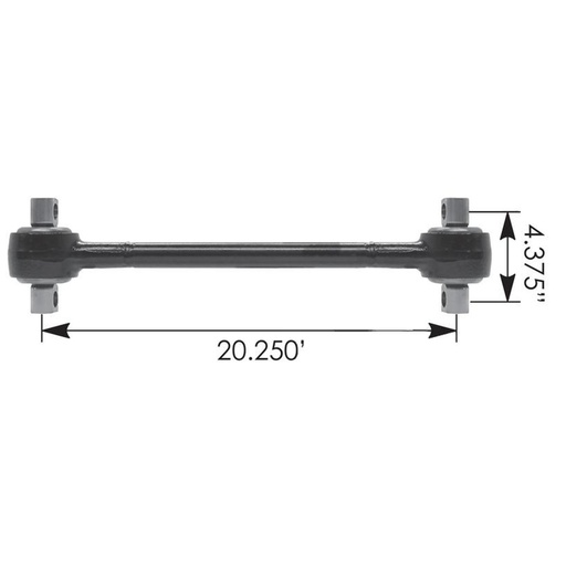 Torque Rod 20.250in Poly Kenworth   TMR74BE