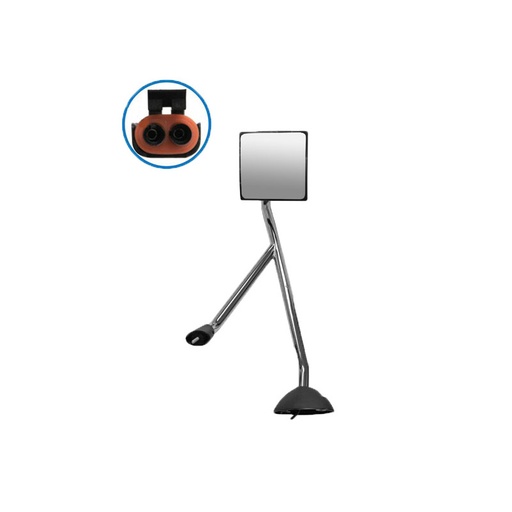 Hood Mirror Assembly HTD LH Chrome IHC  563.55047C