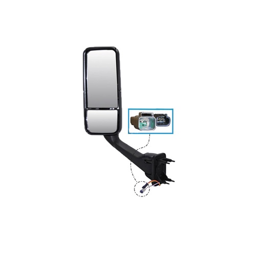 [8T-1E54-BIBB] Mirror Assy RH Heated Chrome Kenworth  563.59019C 42773 42774