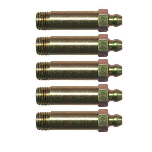 Grease Fitting 1/8-27 NPT STRAIGHT 1-3/4in L  G860 (PACK OF 5 )