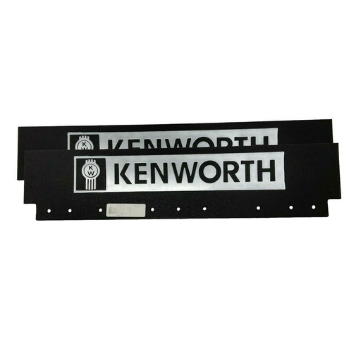 x2 Kenworth  black & White 6X24 BKW Semi Truck Mud Flap-quarter Fender Flap